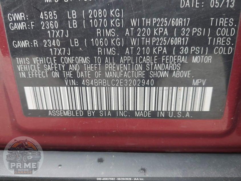 2014 SUBARU OUTBACK 2.5I LIMITED — фото 8