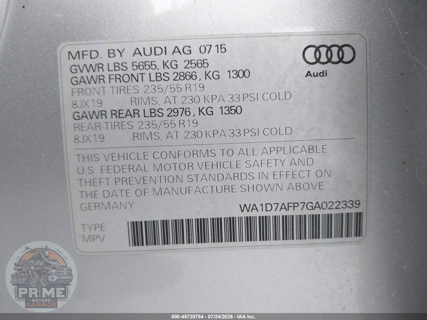 2016 AUDI Q5 3.0T PREMIUM PLUS — фото 9