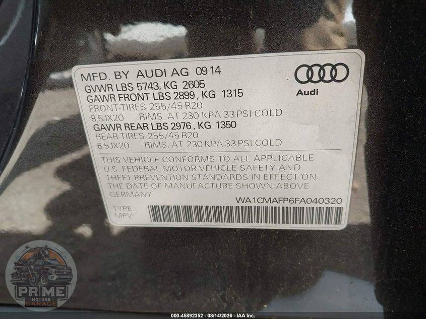 2015 AUDI Q5 3.0 TDI PREMIUM PLUS — фото 9