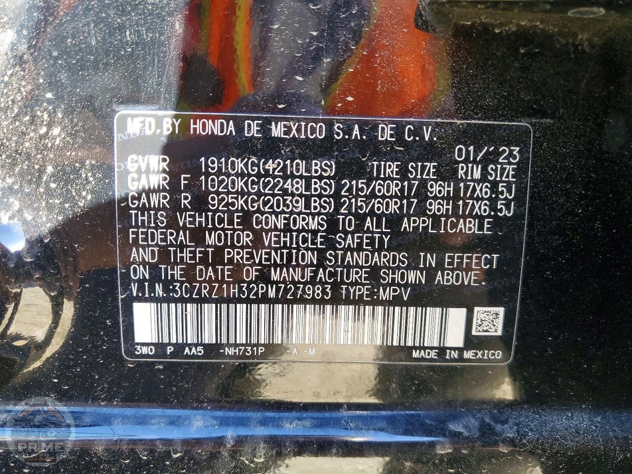 2023 HONDA HR V — фото 12