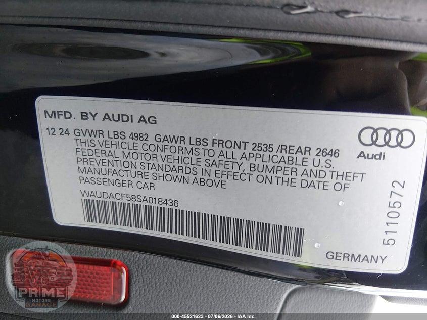 2025 AUDI A5 SPORTBACK PREMIUM 45 TFSI S LINE QUATTRO S TRONIC — фото 9