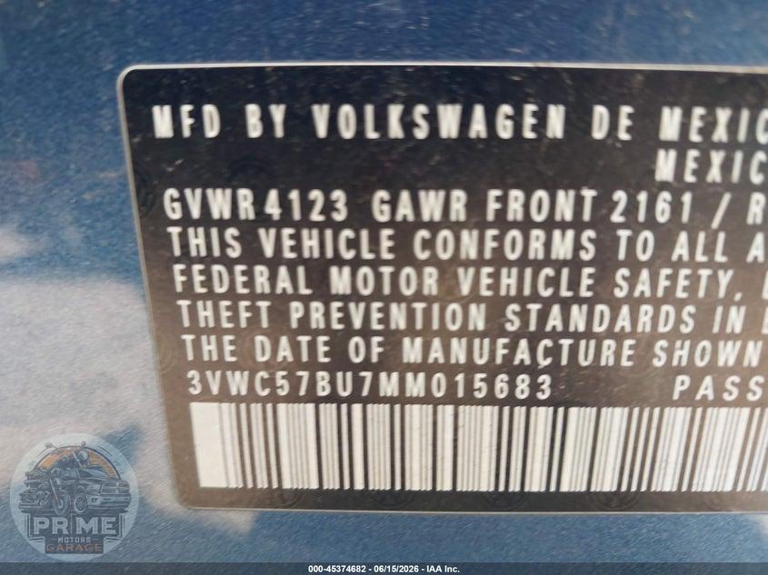 2021 VOLKSWAGEN JETTA 1.4T R-LINE/1.4T S/1.4T SE — фото 9