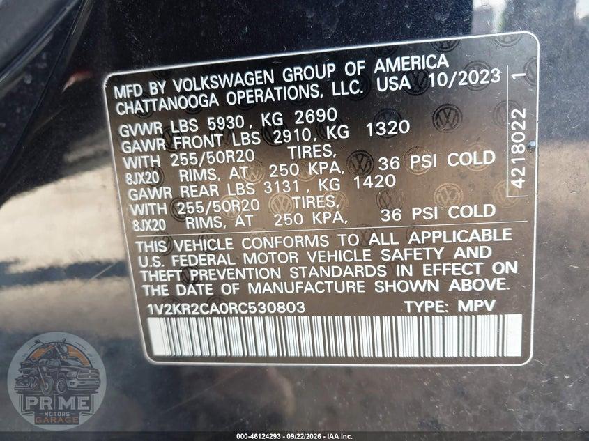 2024 VOLKSWAGEN ATLAS 2.0T SE W/TECHNOLOGY — фото 9