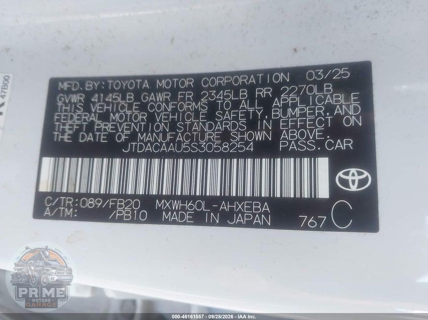 2025 TOYOTA PRIUS LE — фото 9