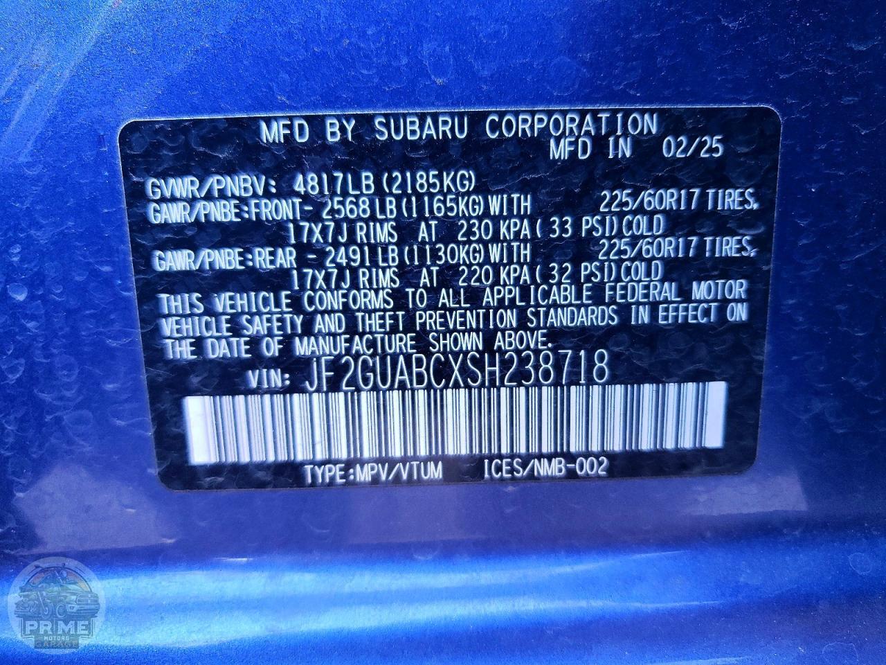 2025 SUBARU CROSSTREK — фото 14