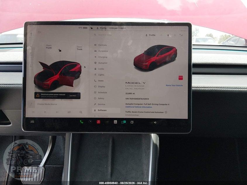 2026 TESLA MODEL Y ALL-WHEEL DRIVE/LONG RANGE LAUNCH SERIES/PREMIUM ALL-WHEEL DRIVE — фото 18