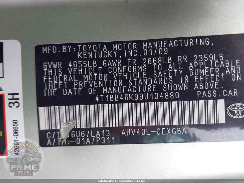 2009 TOYOTA CAMRY HYBRID — фото 9