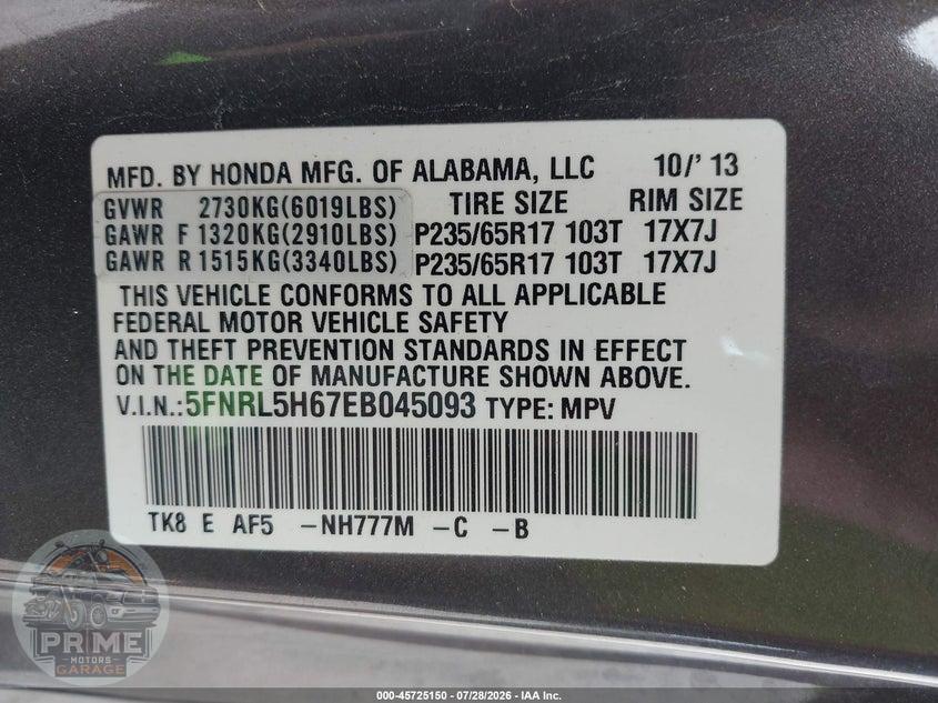 2014 HONDA ODYSSEY EX-L — фото 9