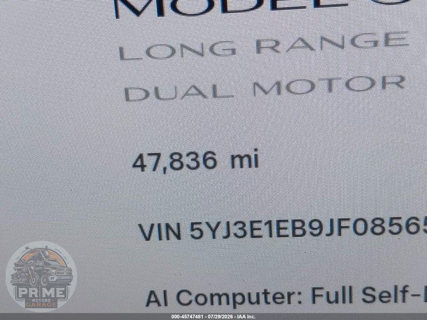 2018 TESLA MODEL 3 LONG RANGE/PERFORMANCE — фото 15