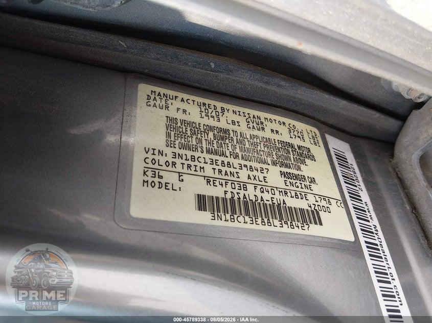 2008 NISSAN VERSA 1.8 S — фото 9
