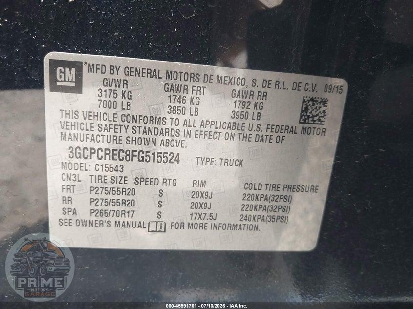 2015 CHEVROLET SILVERADO 1500 LT — фото 9