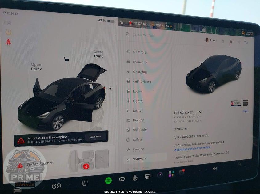 2024 TESLA MODEL Y LONG RANGE DUAL MOTOR ALL-WHEEL DRIVE — фото 7