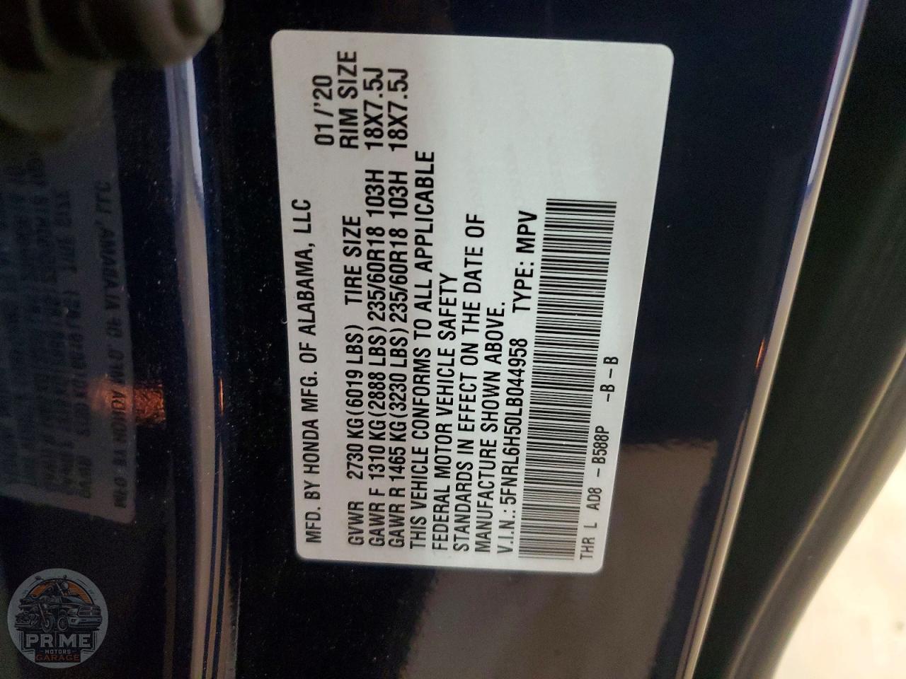2020 HONDA ODYSSEY — фото 13