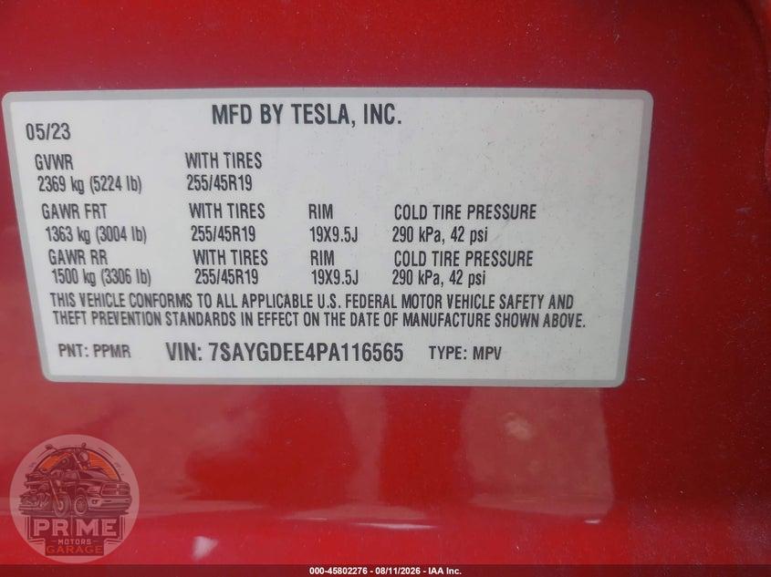 2023 TESLA MODEL Y AWD/LONG RANGE DUAL MOTOR ALL-WHEEL DRIVE — фото 9