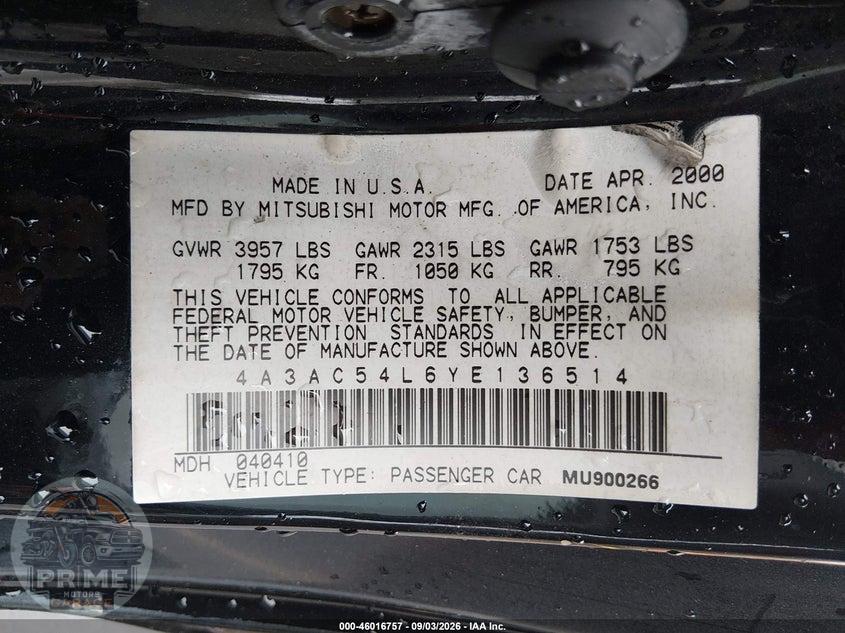 2000 MITSUBISHI ECLIPSE GT — фото 9