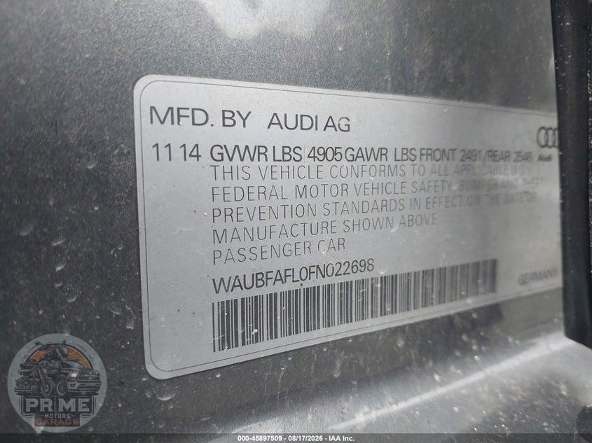 2015 AUDI A4 2.0T PREMIUM — фото 9