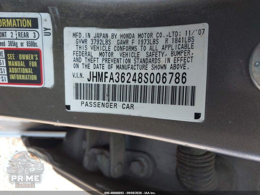 2008 HONDA CIVIC HYBRID — фото 9