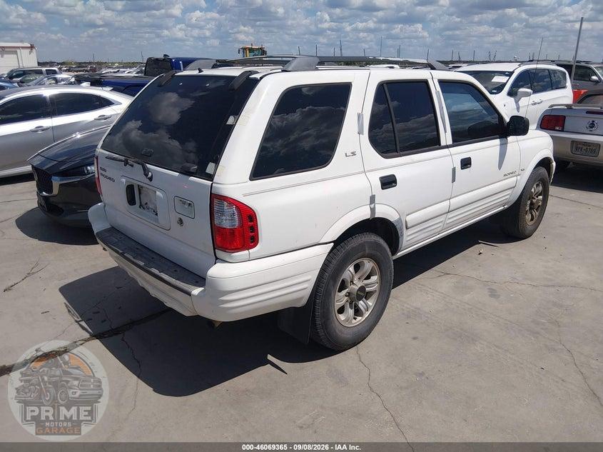 2001 ISUZU RODEO LS 3.2L V6/LSE 3.2L V6/S 3.2L V6 — фото 4
