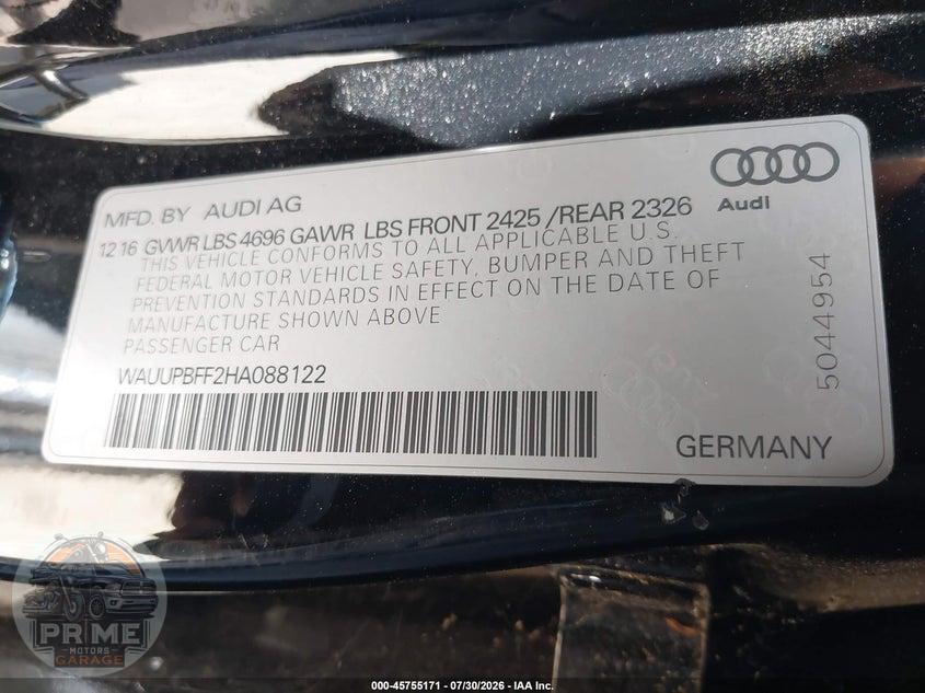 2017 AUDI A3 SPORTBACK E-TRON PREMIUM — фото 9