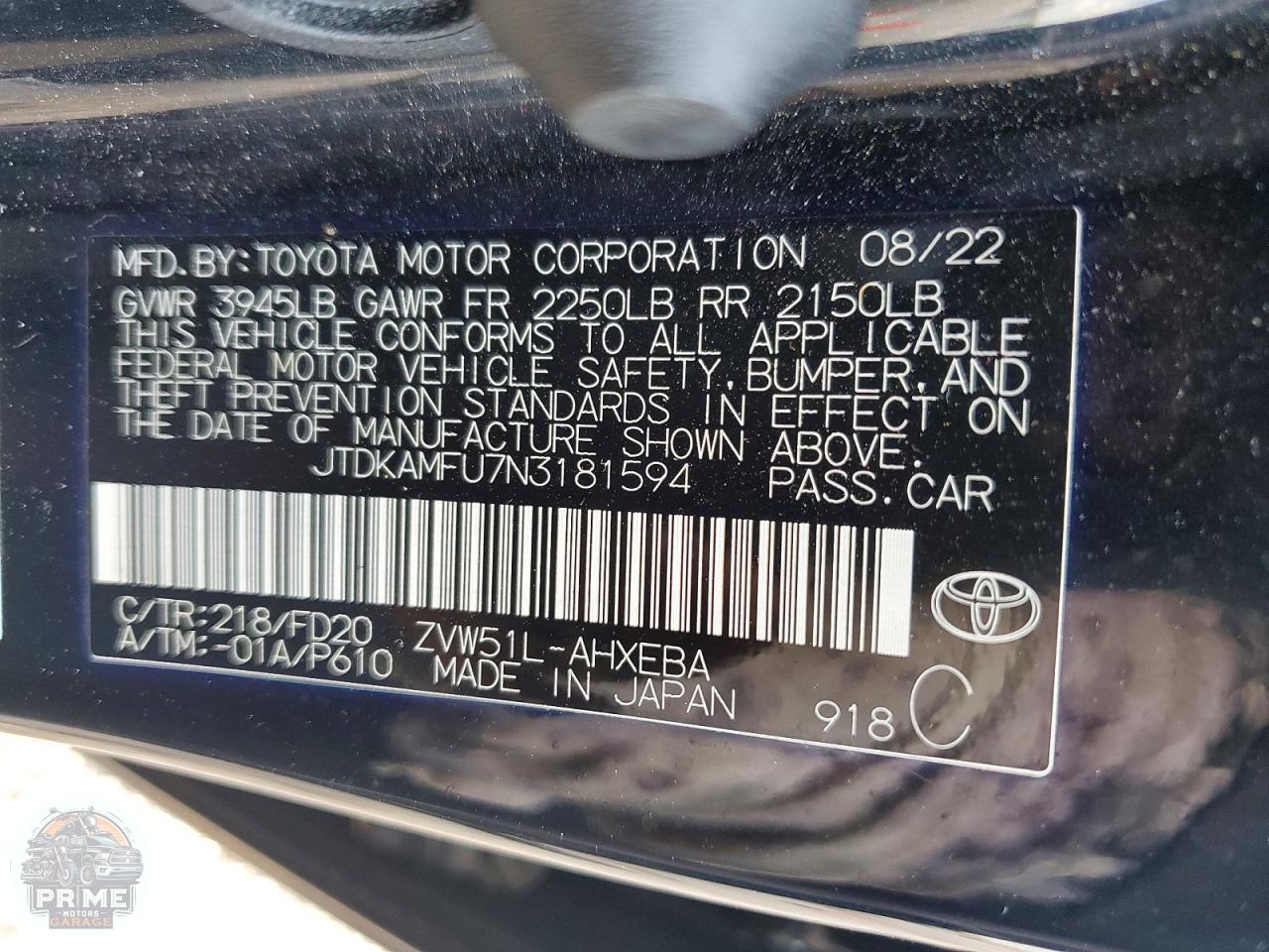 2022 TOYOTA PRIUS — фото 23