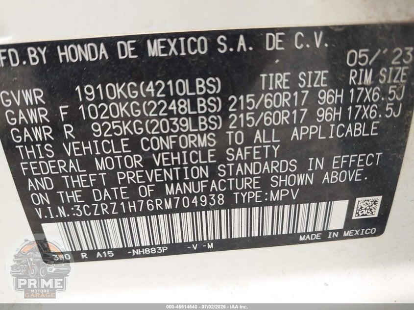2024 HONDA HR-V 2WD EX-L/2WD EX-L W/O BSI — фото 9