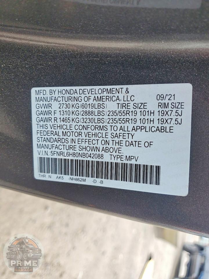 2022 HONDA ODYSSEY — фото 14