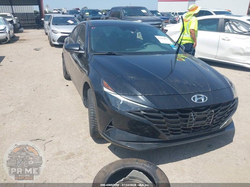 2023 HYUNDAI ELANTRA HYBRID BLUE — фото 1