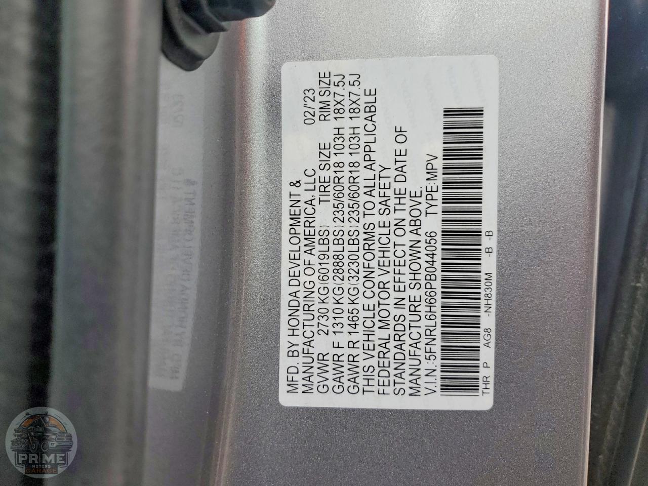 2023 HONDA ODYSSEY — фото 14