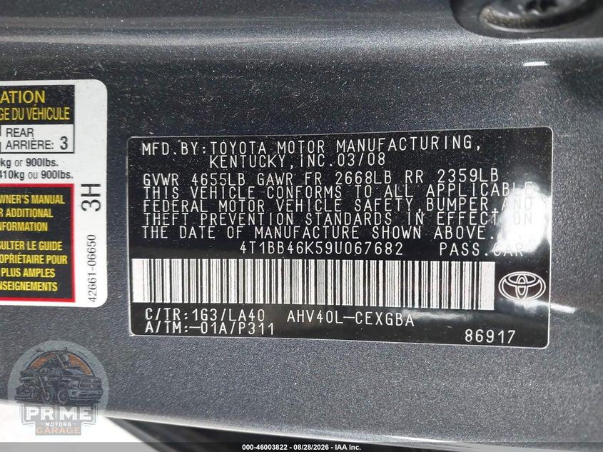2009 TOYOTA CAMRY HYBRID — фото 9