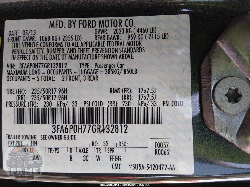 2016 FORD FUSION SE — фото 9