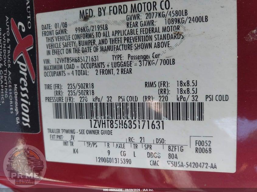 2008 FORD MUSTANG GT DELUXE/GT PREMIUM — фото 9
