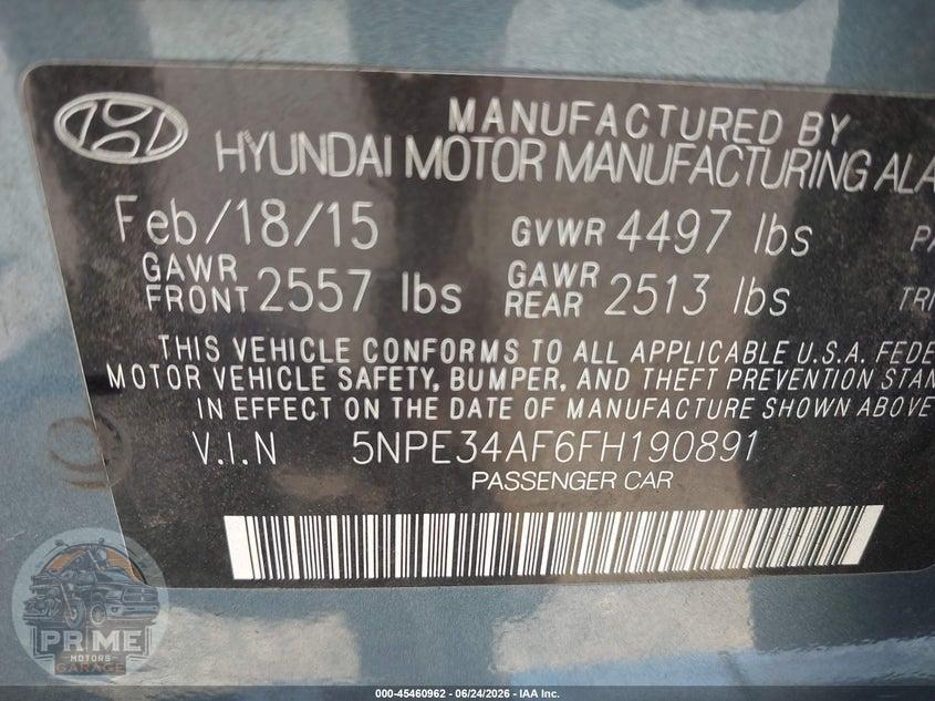 2015 HYUNDAI SONATA SPORT — фото 9