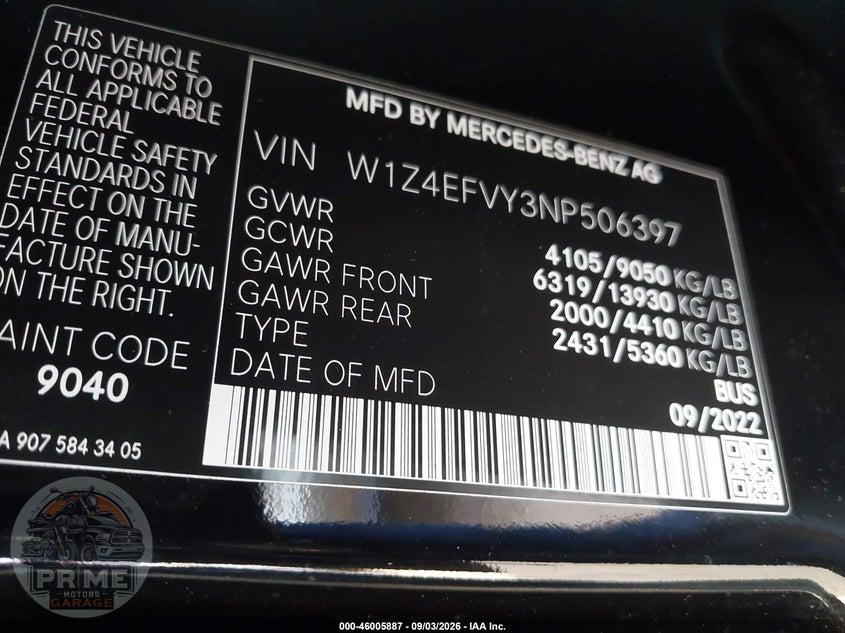 2022 MERCEDES-BENZ SPRINTER 2500 STANDARD ROOF V6 — фото 9