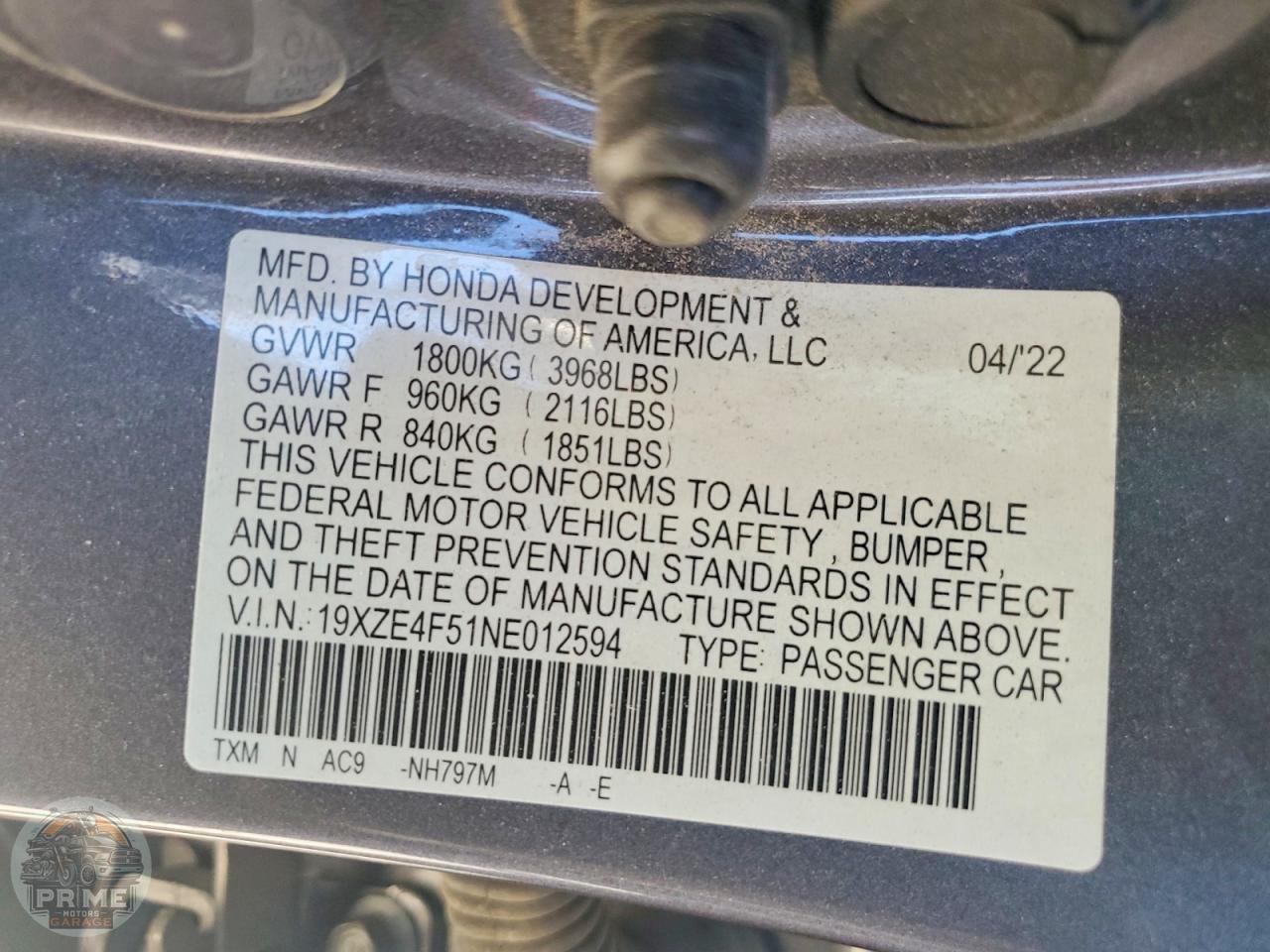 2022 HONDA INSIGHT — фото 12