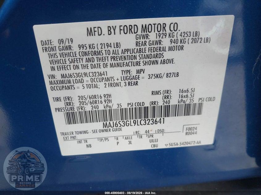 2020 FORD ECOSPORT SE — фото 9