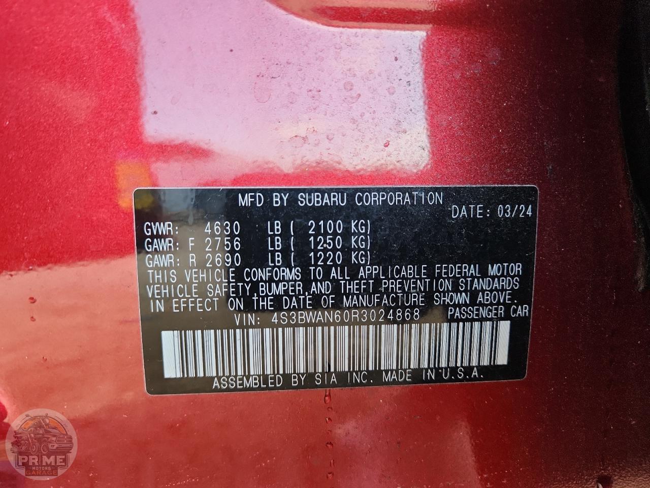 2024 SUBARU LEGACY — фото 25
