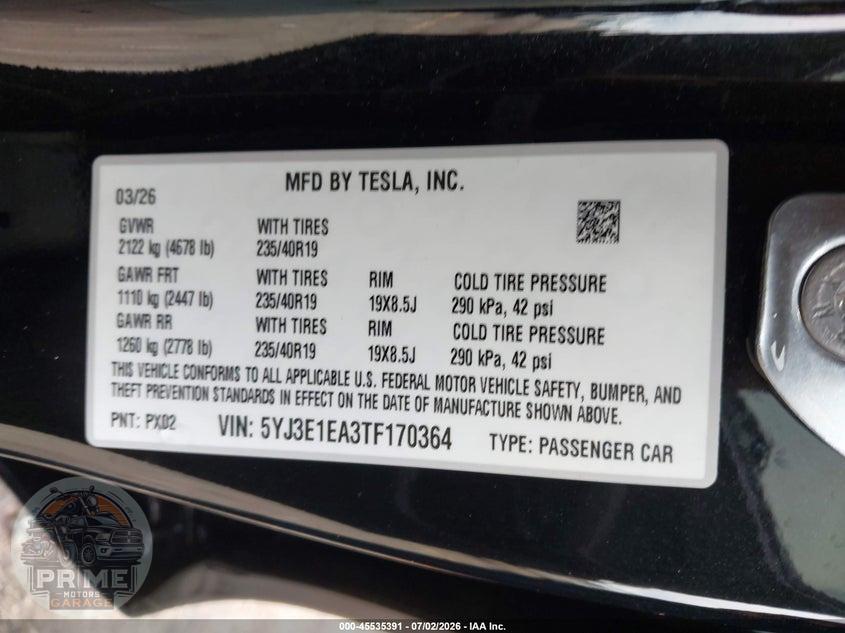 2026 TESLA MODEL 3 PREMIUM REAR-WHEEL DRIVE/REAR-WHEEL DRIVE — фото 9
