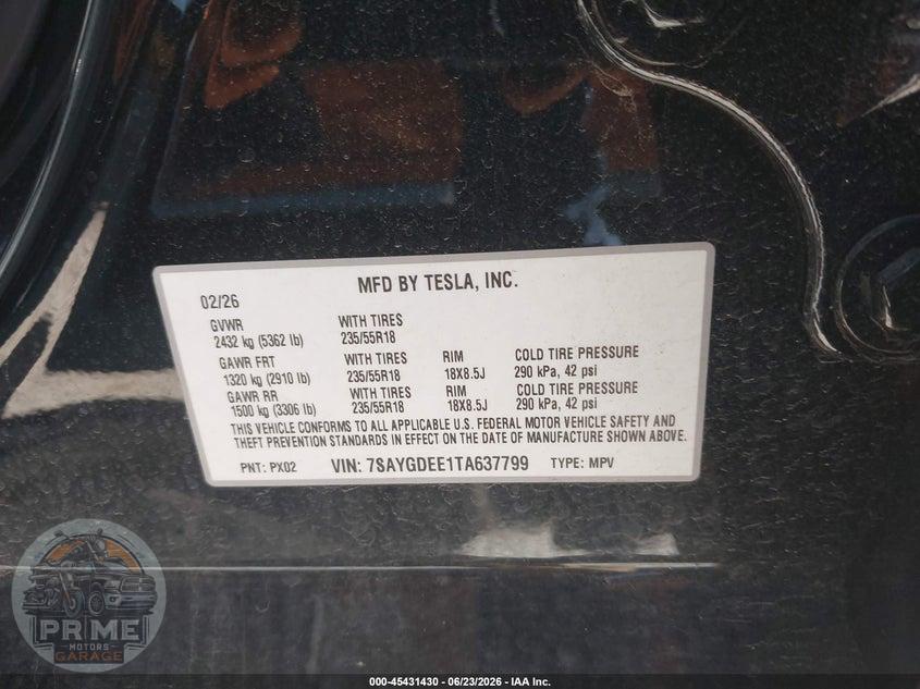 2026 TESLA MODEL Y ALL-WHEEL DRIVE/LONG RANGE LAUNCH SERIES/PREMIUM ALL-WHEEL DRIVE — фото 9