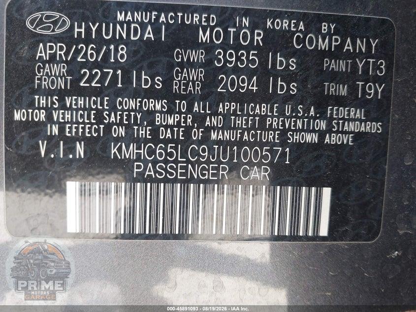 2018 HYUNDAI IONIQ HYBRID BLUE — фото 9