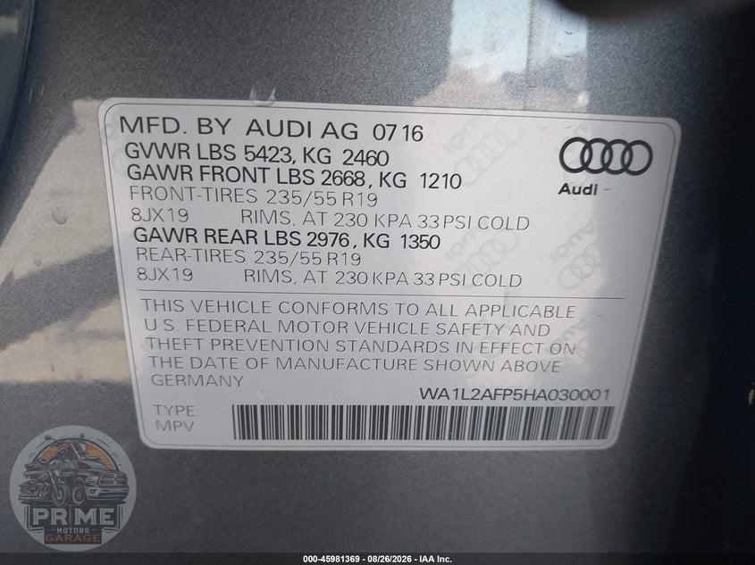 2017 AUDI Q5 2.0T PREMIUM — фото 9
