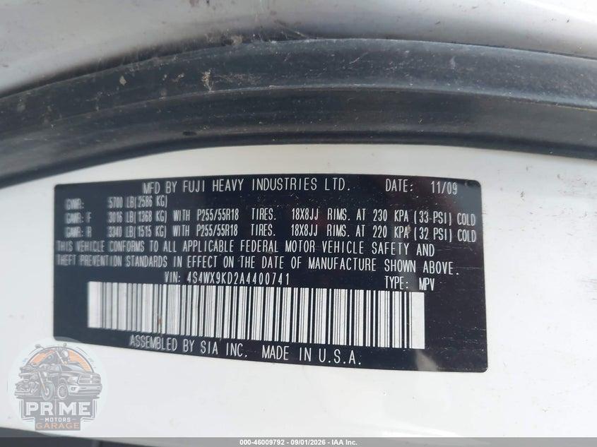 2010 SUBARU TRIBECA 3.6R LIMITED — фото 9