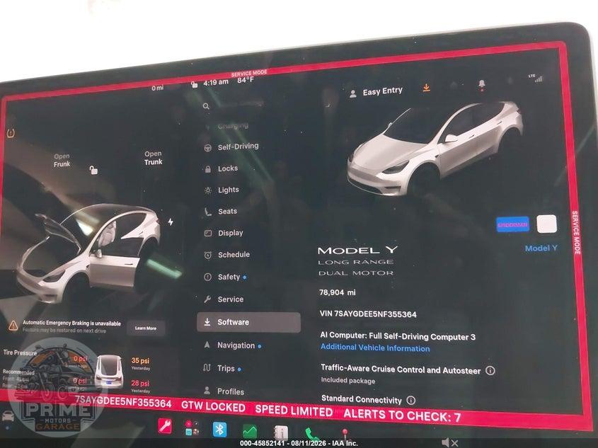 2022 TESLA MODEL Y LONG RANGE DUAL MOTOR ALL-WHEEL DRIVE — фото 17