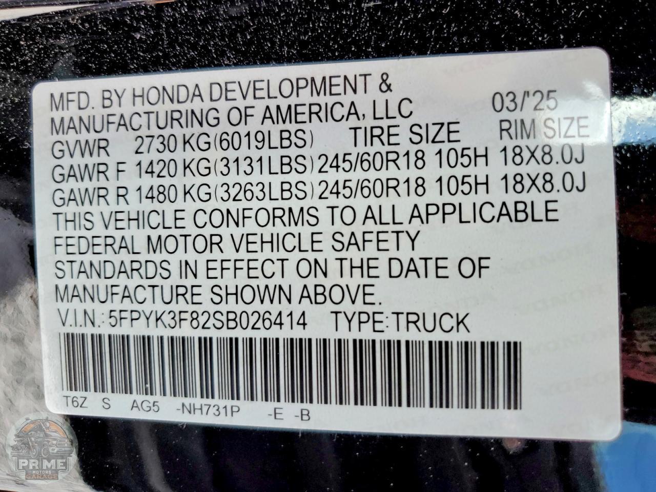 2025 HONDA RIDGELINE — фото 12