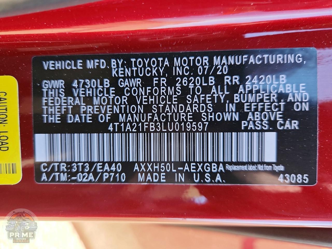 2020 TOYOTA AVALON — фото 12