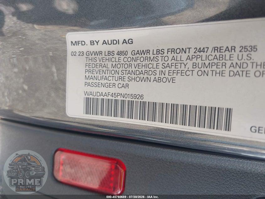 2023 AUDI A4 PREMIUM 45 TFSI S LINE QUATTRO S TRONIC — фото 9