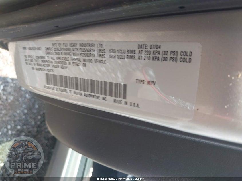 2005 SUBARU OUTBACK 2.5I LIMITED — фото 9
