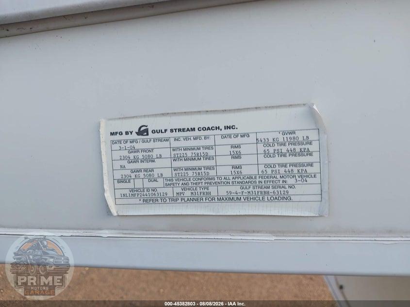 2004 GULF STREAM COACH MAKO FIFTH WHEEL SER — фото 9