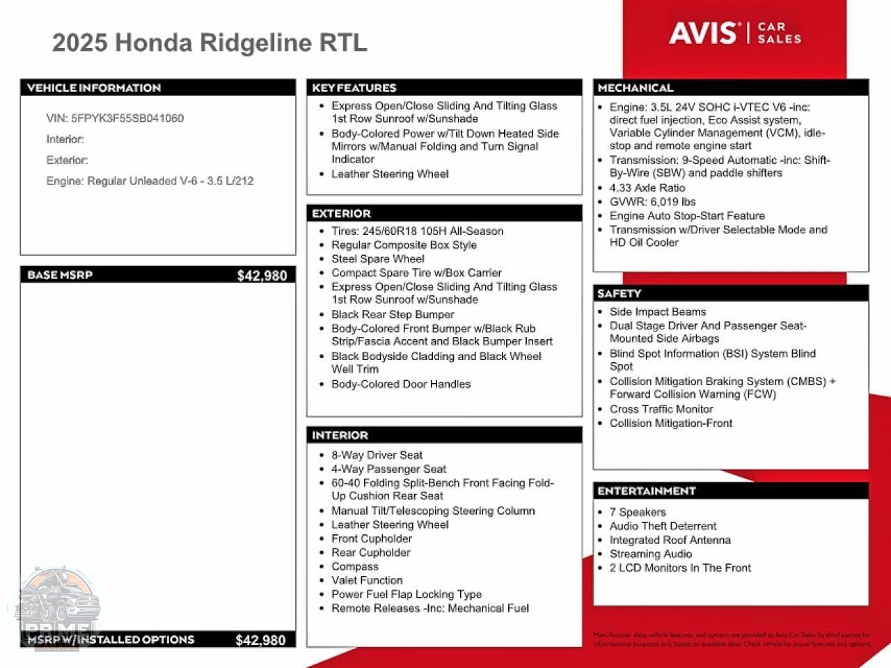 2025 HONDA RIDGELINE — фото 12