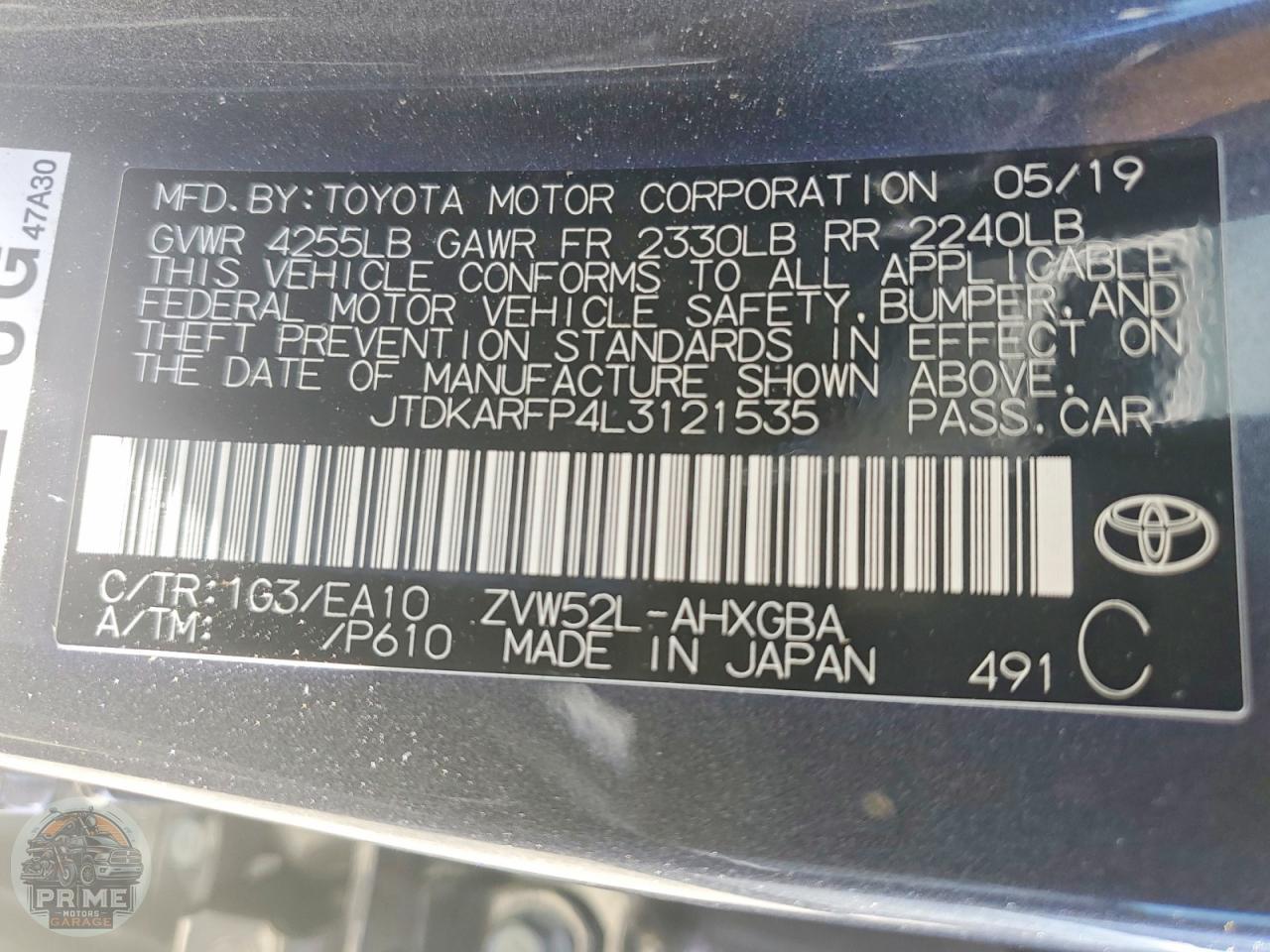 2020 TOYOTA PRIUS — фото 12