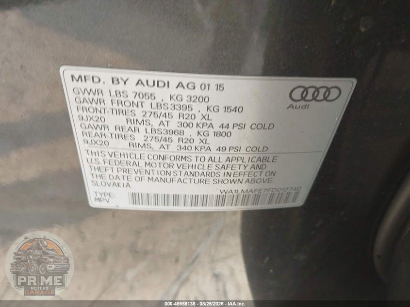 2015 AUDI Q7 3.0 TDI PREMIUM — фото 9